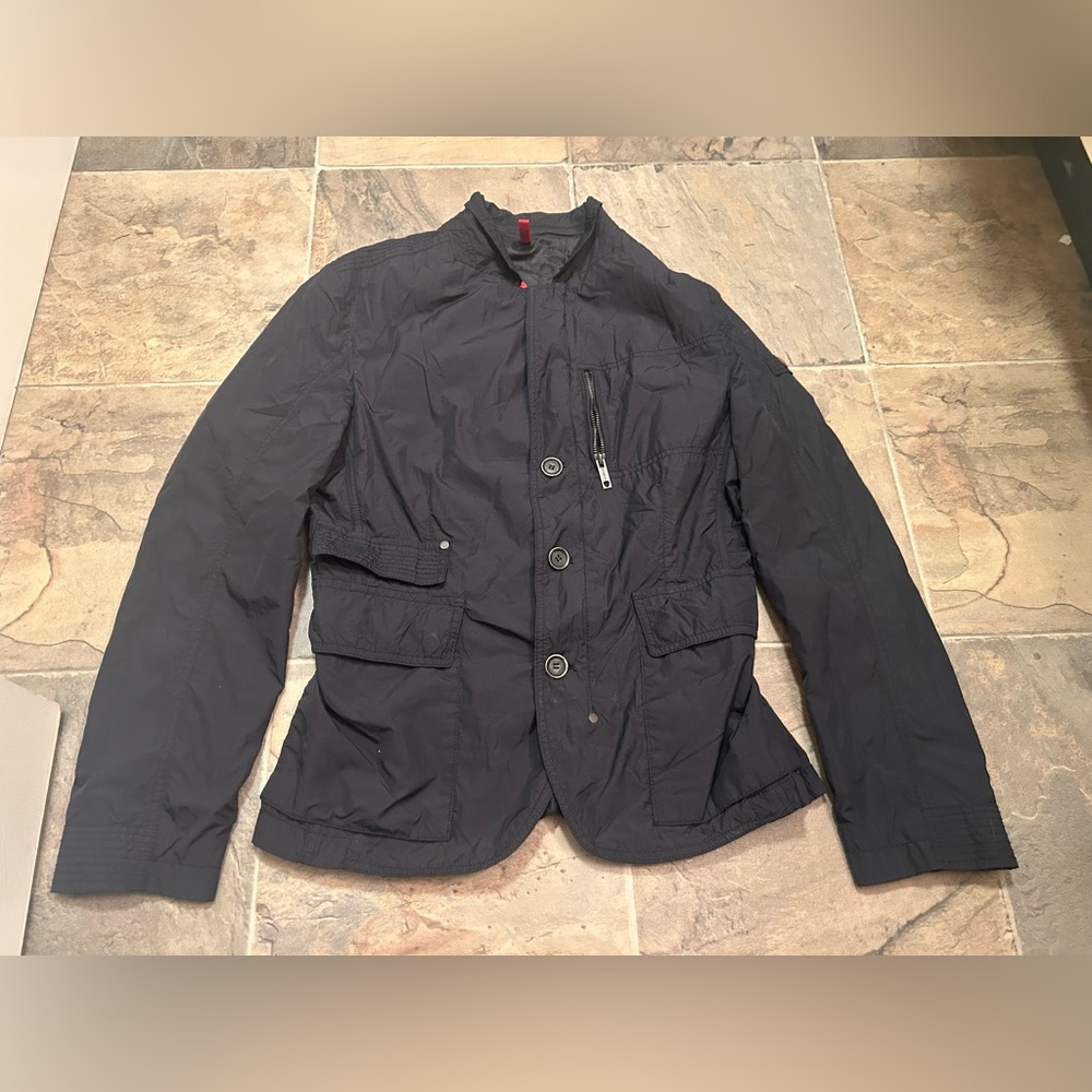 Strellson Navy Blue Jacket with Button Details